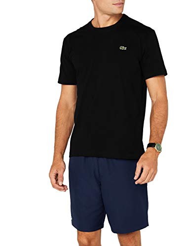 Lacoste TH7618, Camiseta para Hombre, Negro (Noir), Medium (Talla del fabricante: 4)