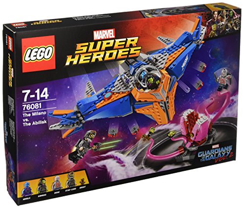 LEGO Marvel Super Heroes - Milano Vs. Abilisk, Juguete de Construcción de Aventuras con Nave de los Guardianes de la Galaxia (76081)