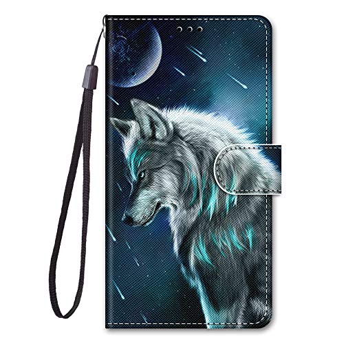 LeviDo Funda Compatible para Xiaomi Redmi 8A Silicona PU Piel Cuero Dibujos Motivo Billetera Magnetica Flip Tapa y Cartera Case Bumper Antigolpes Resistente Carcasa Cover, Lobo LeviDo Funda Compatible para Xiaomi Redmi 8A Silicona PU Piel Cuero Dibujos Motivo Billetera Magnetica Flip Tapa y Cartera Case Bumper Antigolpes Resistente Carcasa Cover, Lobo