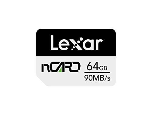 Lexar nCARD NM 64GB Tarjeta de Memoria Nano para Teléfonos Huawei (LNCARD-64GAMZN)