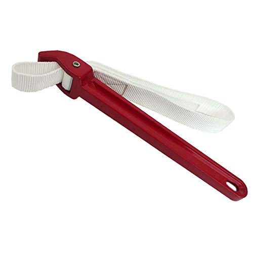 Llave de Correa de Goma, Llave Correa, Llave Universal para Filtro De Aceite, Estándar Ajustable Universal Aleación de Aluminio Llave de Correa de Tubo para Abrebotellas, Tractor, Filtro de Aceite