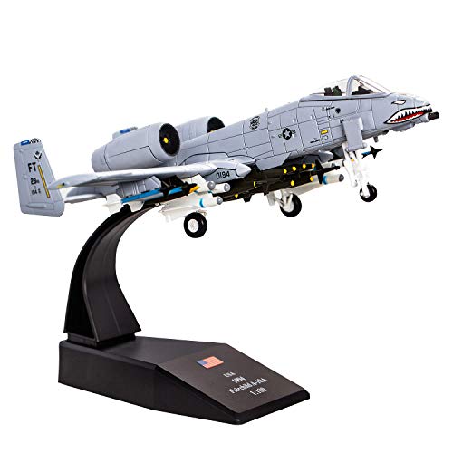 Lose Fun Park 1: 100 Modelo de avión Militar America A-10 Thunderbolt II Warthog Aleación Fundida a Presión Modelo de avión de Combate Lose Fun Park 1: 100 Modelo de avión Militar America A-10 Thunderbolt II Warthog Aleación Fundida a Presión Modelo de avión de Combate