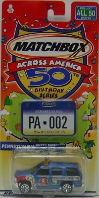 Matchbox Across America 50th Birthday Series Pennsylvania Chevy Tahoe Police by Matchbox Matchbox Across America 50th Birthday Series Pennsylvania Chevy Tahoe Police by Matchbox