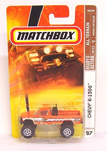 Matchbox Chevy K-1500 Orange High Rider Highly Detailed Issue #97 1/64 2007 by Matchbox Matchbox Chevy K-1500 Orange High Rider Highly Detailed Issue #97 1/64 2007 by Matchbox