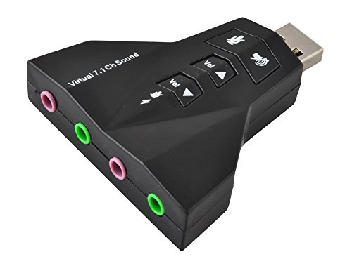 Memoria USB – Tarjeta de sonido externa 7.1 Micro 3D estéreo – 2 conectores