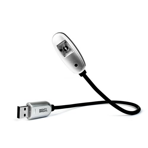 Mighty Bright 84412 - Lámpara para atril (plástico, LED, USB), color plateado