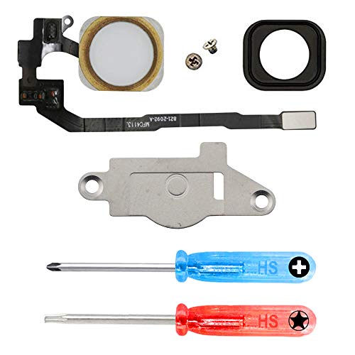 MMOBIEL Repuesto Botón de Inicio Home Compatible con iPhone 5S (Oro) con CableFlex Soporte Metálico Inc Destonilladores MMOBIEL Repuesto Botón de Inicio Home Compatible con iPhone 5S (Oro) con CableFlex Soporte Metálico Inc Destonilladores