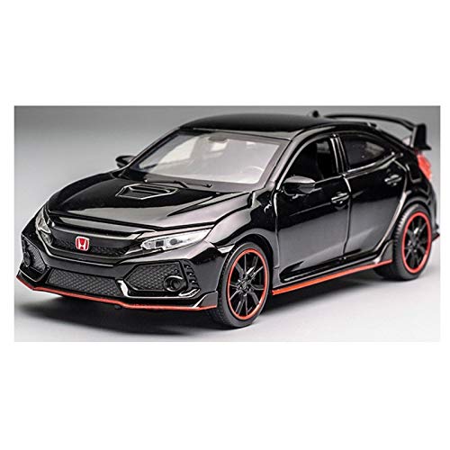 Modelo de coche de marca 1/32 para Honda Civic Type R Diecasts y vehículos de juguete de metal modelo de coche de la colección de luz de sonido, juguetes para niños (color: 2)