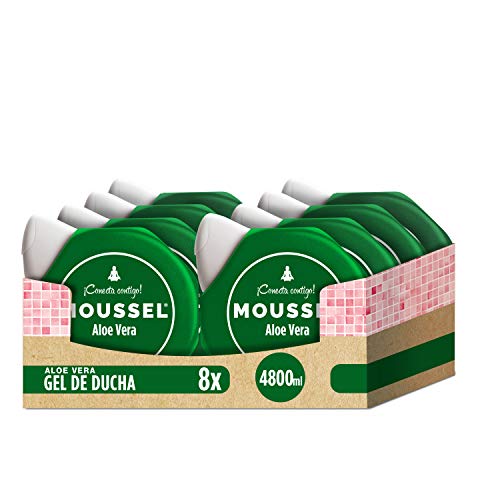 Moussel Gel y jabón Aloe Vera - Pack de 8 x 600 ml - Total: 4800 ml