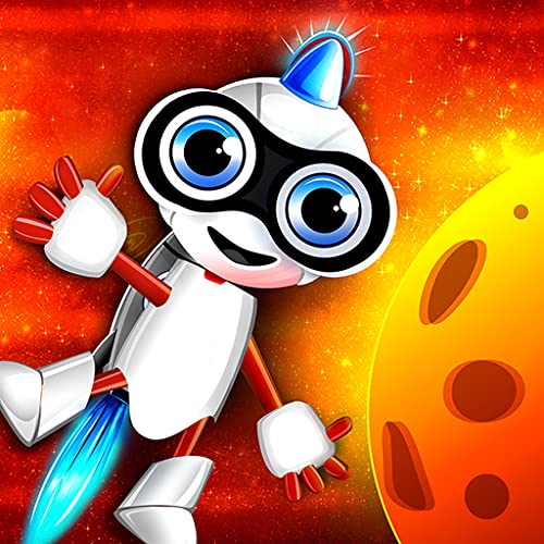 Nerd Bot Rocket : The Flying Robot Cosmos Quest in Space - Premium