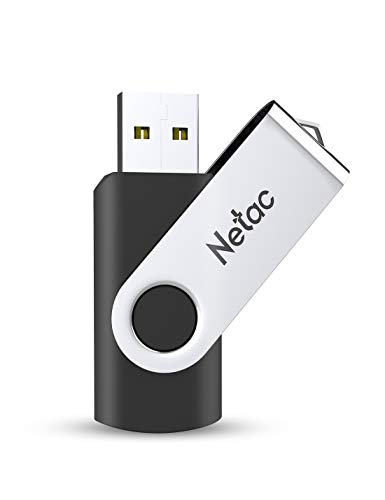 Netac - Unidad de memoria USB - Rotación de 360​​°- Velocidad de lectura de hasta 90 MB/s - Unidad de memoria USB 2.0