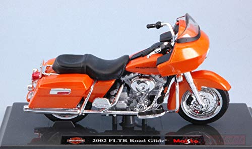 NEW MAISTO MI18865 Harley Davidson FLTR Road Glide 2002 Metallic Orange 1:18 Model