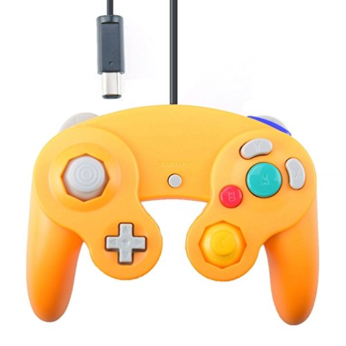 NGC naranja juego del choque Joypad Controller Gamepad para Nintendo Wii GC NGC GameCube