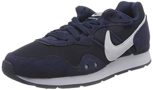 NIKE Venture Runner, Zapatillas Hombre, Azul (Midnight Navy/Midnight Navy/White), 42 EU