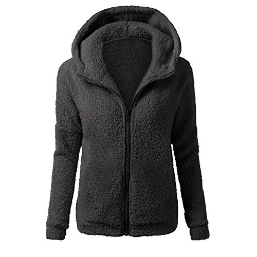 N\P Abrigo de invierno con capucha para mujer, con cremallera, abrigo de algodón N\P Abrigo de invierno con capucha para mujer, con cremallera, abrigo de algodón
