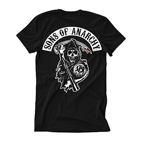 Officially Licensed Merchandise SOA Backpatch T-Shirt (Black), Large