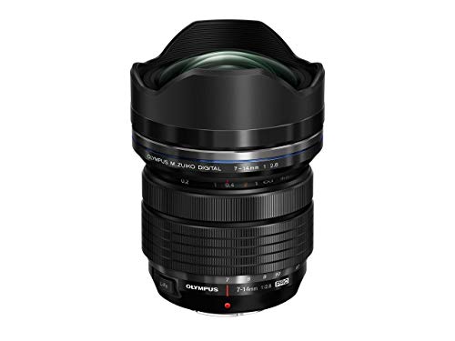 Olympus Objetivo M.Zuiko Digital ED 7-14 mm F2.8 Pro, Zoom Gran Angular, Apto para Todas Las cámaras MFT (Modelos Olympus OM-D & Pen, Serie G de Panasonic), Negro Olympus Objetivo M.Zuiko Digital ED 7-14 mm F2.8 Pro, Zoom Gran Angular, Apto para Todas Las cámaras MFT (Modelos Olympus OM-D & Pen, Serie G de Panasonic), Negro