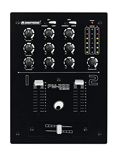 Omnitronic 10006819 - Mesa de mezcla de batalla DJ (2 canales), color negro