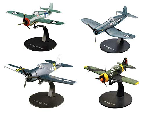 OPO 10 - Juego de 4 Aviones Grumman Chance Vought Brewster1 / 72 (AC13 + AC16 + AC18 + AC27)