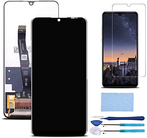 Pantalla LCD Táctil Asamblea Repuesto Compatible con Huawei P30 Lite/Huawei P30 Lite Nueva edición Negro con Herramientas + Película Templada