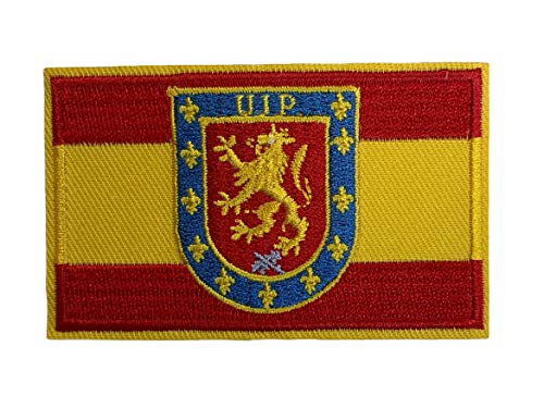 Parche Bandera de España del cuerpo Nacional de Policia UIP 8x5 cm | Muy Adherentes | Patch Stickers Para Decorar Tu Ropa | Fáciles de Poner en Chaquetas Pantalones Camisas y Objetos de Tela