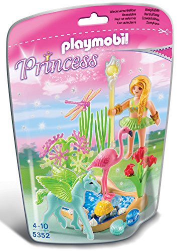 PLAYMOBIL Hadas - Princess Hada con Pegaso y Piscina Playsets de Figuras de jugete 5352 PLAYMOBIL Hadas - Princess Hada con Pegaso y Piscina Playsets de Figuras de jugete 5352