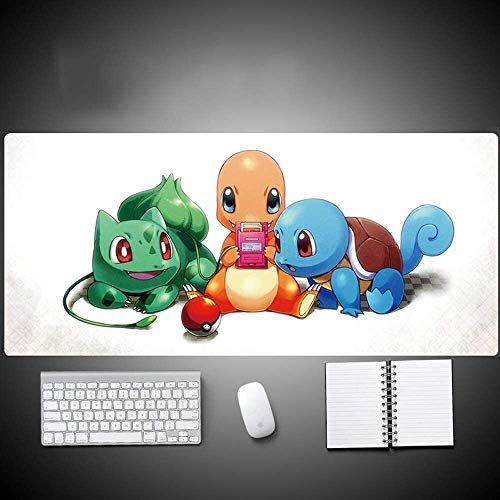 Pokémon del juego alfombrilla de ratón animado Charmander Squirtle Bulbasaur de gran tamaño del teclado extendido tapete de ratones Juego Mousepad for Ministerio del Interior antideslizante de la PC d