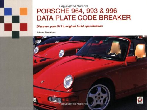 Porsche 964, 993 and 996 Data Plate Code Breaker: Discover Your 911's Original Build Specification