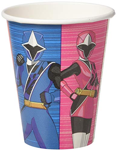 Power Rangers Ninja Steel 9oz Paper Party Cups, 8-Pack
