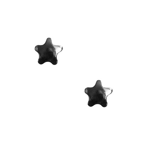 Primera pendiente de acero quirúrgico estériles pendientes con estrella 4 mm Primera pendiente de acero quirúrgico estériles pendientes con estrella 4 mm
