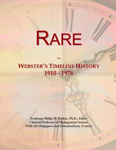 Rare: Webster's Timeline History, 1910 - 1976