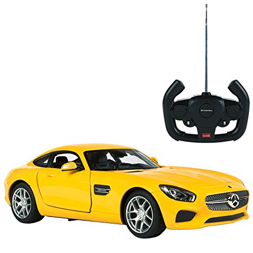 Rastar - Coche teledirigido 1:14 - Mercedes AMG GT amarillo (75999)