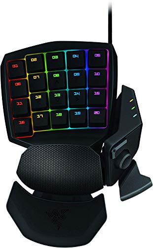 Razer Orbweaver Chroma - Teclado Gaming mecánico por un mano para juegos, USB 2.0, Color Negro