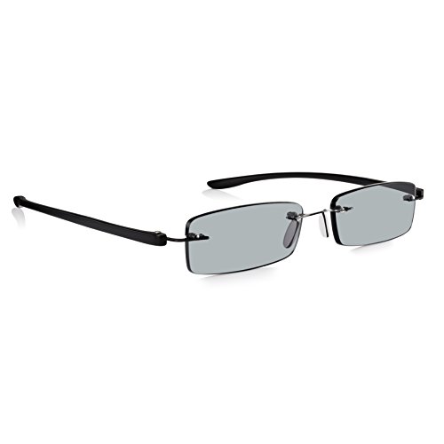 Read Optics: Gafas de Sol para Lectura Sin Marco de Hombre/Mujer: Protección Rayguard™ UV-400 y Sistema Patentado SecureLoc | Ligeras, Resistentes con Lentes Tintadas Graduadas +3.00 Dioptrías