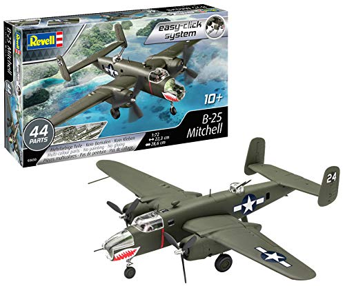 Revell-B-25 Mitchell, Escala 1:72 Kit de Modelos de plástico, Multicolor (3650)
