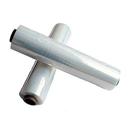 Rollos de film transparente para embalajes y palés, material muy resistente, ancho de 40 cm., Pack of 6, transparente, 1 Rollos de film transparente para embalajes y palés, material muy resistente, ancho de 40 cm., Pack of 6, transparente, 1