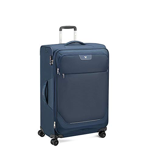 Roncato Joy Maleta Grande Expansible Azul, Medida: 75 x 48 x 29/32 cm, Capacidad: 98/108 l, Pesas: 3.6 kg