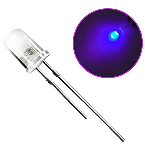 Rrunzfon 10 PCS del Bulbo púrpura UV LED Diodo Las Luces Que encienden lámparas de Accesorios Suministros Componentes Electrónicos diodos emisores de luz industriales