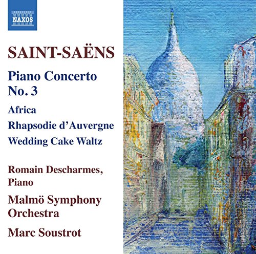 SAINT-SAËNS, C.: Piano Concertos, Vol. 2 - No. 3 / Rhapsodie d'Auvergne / Africa / Caprice-Valse (Descharmes, Malmö Symphony, Soustrot)