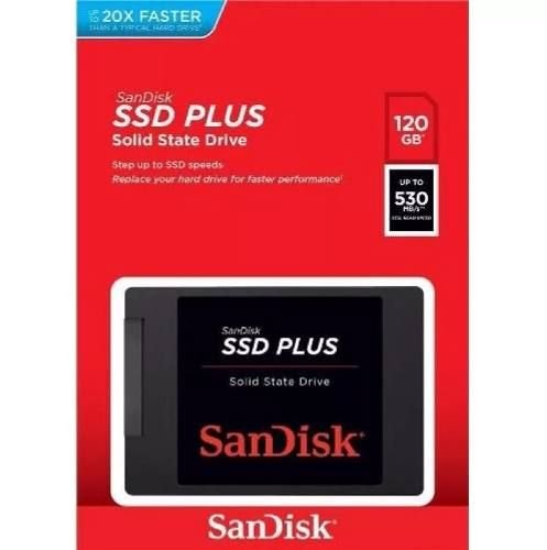 Sandisk SDSSDA-120G-G26 Disco Duro Interno Ssd de 120 Gb, 120 Gb, Negro