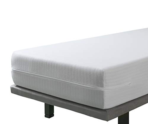 SAVEL - Pack de 2 Fundas de Colchón elásticas y Transpirables | (2X) 90 x 190/200cm | Protector/Cubre colchon Ajustable con Cremallera. Tejido Resistente de algodón. 90cm | Altos hasta 30cm SAVEL - Pack de 2 Fundas de Colchón elásticas y Transpirables | (2X) 90 x 190/200cm | Protector/Cubre colchon Ajustable con Cremallera. Tejido Resistente de algodón. 90cm | Altos hasta 30cm