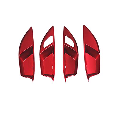 sikmoi Diseño de Coche 4 unids/Lote Marco de manija de Puerta Interior Cubierta de Lentejuelas de Cuenco de Puerta Interior ， para Buick Regal 2017 2018 Opel Insignia