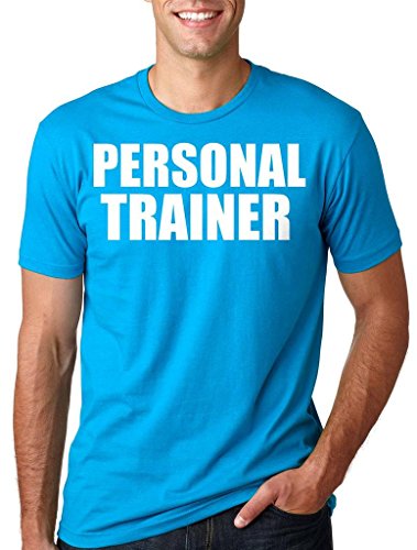 Silk Road Tees Personal Trainer Camiseta Gimnasio Hombres Camiseta de Regalo para el Entrenador Small Azul