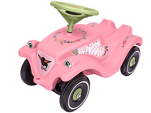Simba Dickie-Coche Infantil Bobby-Car-Classic Flower, Color Rosa. (Big 800056110)