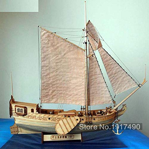 SIourso Maquetas Barcos Madera Kit De Modelo De Barco Hobby De Tren Modelo De Barco De Madera Escala De Corte Láser 3D 1/80 Royal Netherlands Yacht and Boats DIY Kits De Modelos De Yates