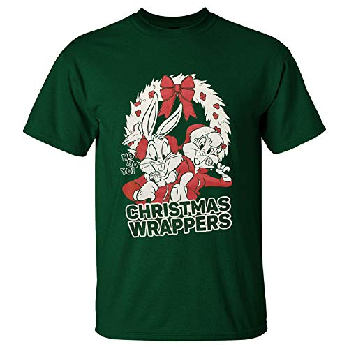 Situen Warner Brothers Men's Bugs Bunny Christmas T-Shirt - Green