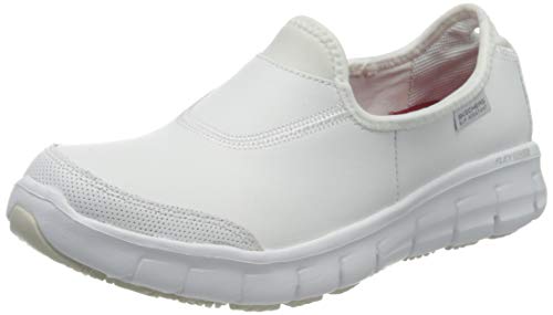 Skechers Sure Track, Zapatos para Profesionales Sanitarios Mujer, Blanco, 39 EU