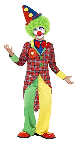 Smiffy'S 44011L Disfraz De Payaso Con Chaqueta, Pantalones Y Camisa Falsa Con Pajarita, Rojo, L - Edad 10-12 Años Smiffy'S 44011L Disfraz De Payaso Con Chaqueta, Pantalones Y Camisa Falsa Con Pajarita, Rojo, L - Edad 10-12 Años