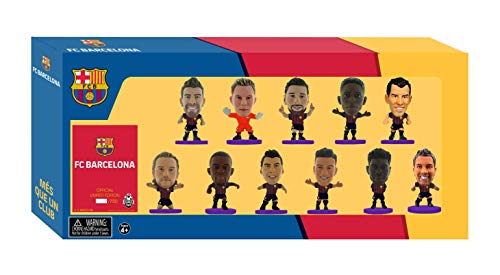 Soccerstarz FCBTP19 Barcelona Team Pack (2018/19 Version)/Figuras, Color Morado, 5 cm