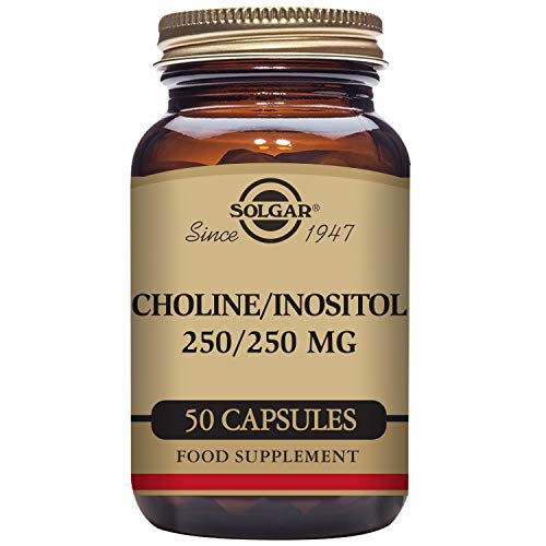 Solgar Colina 250 mg/Inositol 250 mg Cápsulas vegetales - Envase de 50 Solgar Colina 250 mg/Inositol 250 mg Cápsulas vegetales - Envase de 50